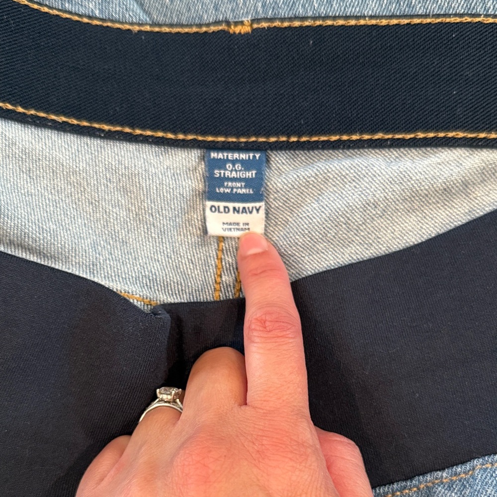 Blue Denim Maternity Jeans - Picture 2 of 6